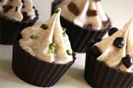 VASITOS DE CHOCO GIANDUJA AL CAFE